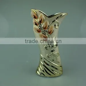 Ceramic Vases,decorative Ceramic Vases for Hotels,ceramic Eletro-plated Golden Vases thumbnail-1