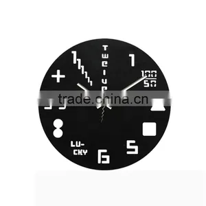 Supply Fashion DIY Graphics Digital Clock / Wall Clock --black thumbnail-1