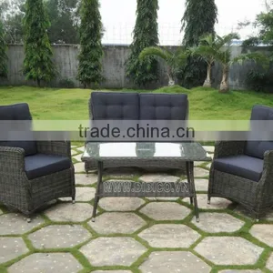 Outdoor Garden Plastic Flat Rattan Sofa Furniture thumbnail-1