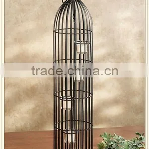 Metal Bird Cage Design Votive Candle Hoder thumbnail-1