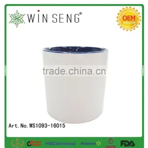 Porcelain White/blue Glazed Mug thumbnail-4