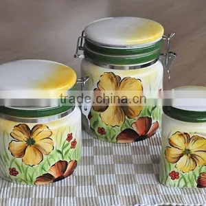 Canister, Ceramic Canister, Canister With Iron Seal thumbnail-4