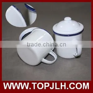 Blank Coated Customed Logo Printing Enamel Coffee Mugs thumbnail-3