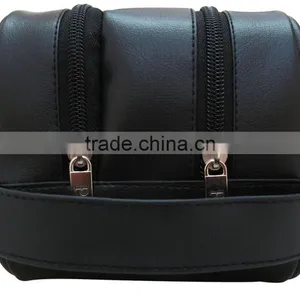 2017 Best Saling Large Capacity Travel Leather Men Toiletry Bag thumbnail-4