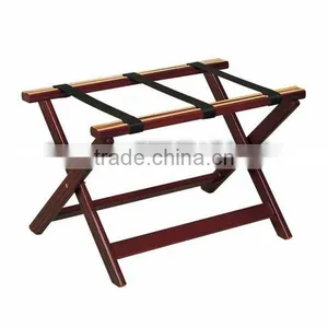 Guangzhou BHL Hotel Articles Wooden Hotel Luggage Rack for Hotel Bedroom Folding Luggage Rack Suitcase Racks Suitcase Stand J41 thumbnail-1