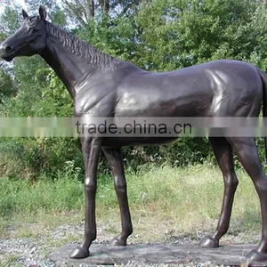 Large Garden Animal Metal Statue Arabian Horse Sculpture Bronze thumbnail-2
