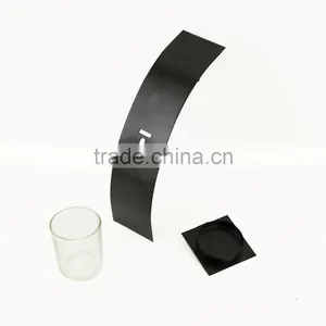 Modern Art Candle Holder Black Metal Wall Sconce Candle Holder thumbnail-3