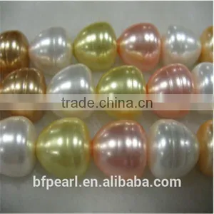 Multicolor Teardrop Shaped Pearls Beads in Oyster Shell thumbnail-1