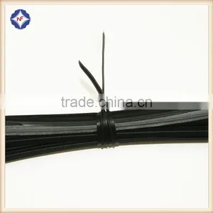 Black PE or PVC Plastic Coated Twist Tie Wire With Single Metal for Wire Cable thumbnail-3