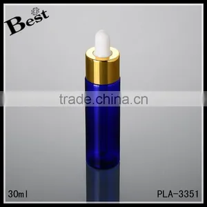 Wholesale Promotion Cosmetic Beard Oil Perfume White PP 30ml Aluminum Plastic Dropper Bottle thumbnail-4