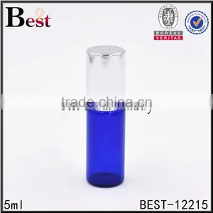 2017 Hot New Products Cosmetic 3ml Mini Blue Fragrance Perfume Bottle Roll on Silver Aluminum Cover Bottle Perfume thumbnail-3