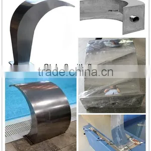 Customized Water Park/spa Pool Indoor/outdoor Use Arc Hook Stainless Steel Spa Massage Equipment Water Rain Curtain thumbnail-1
