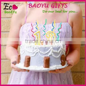 2015 Factory Wholesale Birthday Candles Birthday Cake Candles Spiral Candles thumbnail-2
