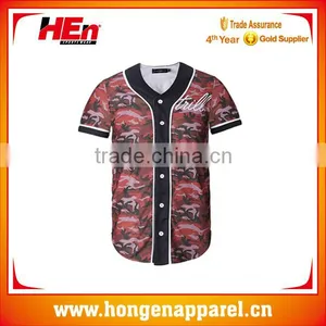 Customize Dry Fit Sublimation Baseball Jersey With Buttons thumbnail-1
