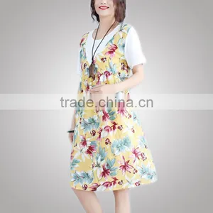 Popular Summer Plus Size Women Fancy Fabric Flowers For Dress For Fat thumbnail-3