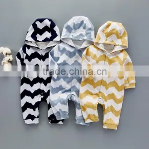 Bulk Wholesale Baby Clothes Infant Outfits Wave Patterned Jumpsuit thumbnail-1