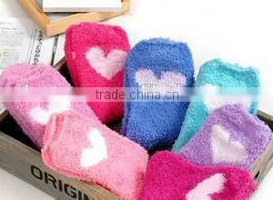 Knitted Thick Feather Beautiful Girl Warm Home Socks thumbnail-1