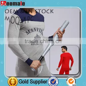 2014 Hot Sale Sexy Thermal Underwear Men Long Sleeve Breathable Body Shaper SM27-2 thumbnail-1