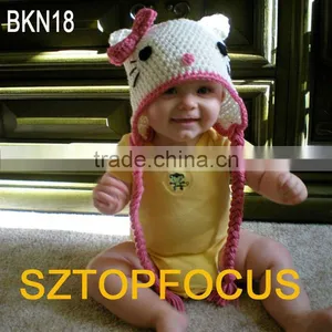 FASHION BABY CROCHET ANIMAL HATS AND CAPS thumbnail-1