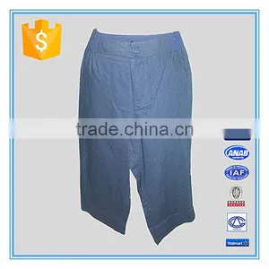 2016 New Arrival High Quality 100% Cotton Lady Capris thumbnail-1