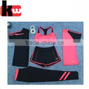 Women Fitness 95%Cotton 5%Sandex Custom Yoga Sets for Ladies thumbnail-1