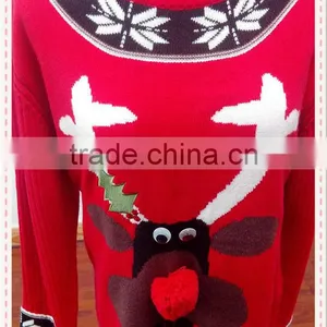 Ugly Christmas Knitted Sweater&Audlt Sweater&Women's Sweater thumbnail-4