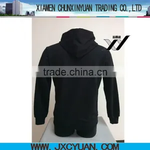 Wholesale Man Cotton Black Hoodie Pullover thumbnail-2