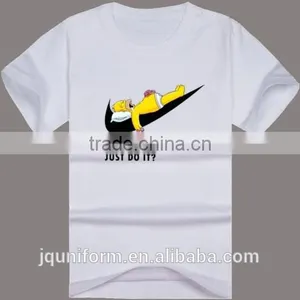 2016 New Design Wholesale Plain White 100% Cotton t Shirts for Men thumbnail-3