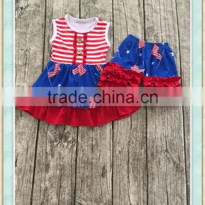 Girl Boutique Outfit 2017 4th of July Wholesale Children's Boutique Clothing Kid Boutique Clothing thumbnail-1