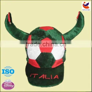 2014 World Cup Football Fans Horn Fashion Caps and Hats for 2014 Brzail World Cup,Carnival Party Hat thumbnail-1