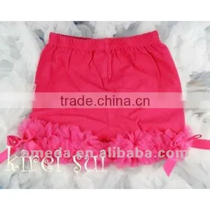Girls Hot Pink Ruffles Bottom Petti Shorts 1-7 Years thumbnail-1