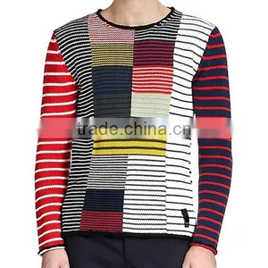 Men's Latest Colorful Design Cotton Sweater thumbnail-2