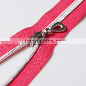 #5 Open End Silver Teeth Nylon Coil Zippers thumbnail-2