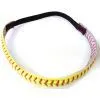 Free Shipping Real Leather Yellow Softball Seam Headbands thumbnail-2