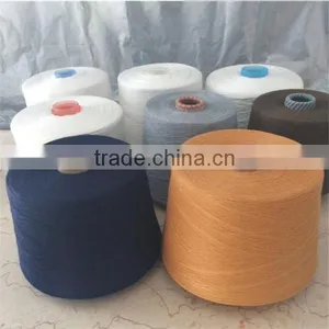 Dope Dyed Virgin Ring Spun 100% Polyester Yarn for Kintting Sewing Thread thumbnail-2