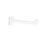 Shopping, Supermarket and Store Products Net Hanging White PP Retail Display Hooks 31087,31088,31089 thumbnail-1