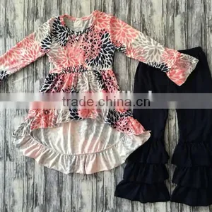 Easter Boutique Kids Clothing Remake Girl Rabbit Print Outfits Spring Boutique Girl Clothing Sets thumbnail-4