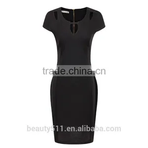 2017 Ladies Office Dress Work Wear V Neck Women Summer Dress Pencil Dress SD17 thumbnail-3