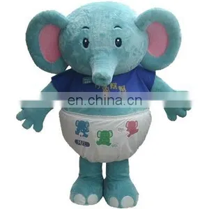 Cute Elephant Fur Costume, Inflatable Elephant Costume for Promotion thumbnail-1