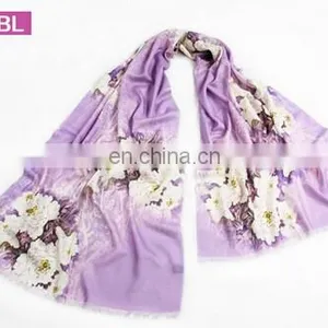 Digital Priting 100%wool Pashmina Scarf thumbnail-2