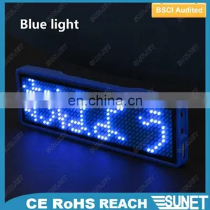 Factory Direct Sale Led Moving Messages Lapel Pins With Butterfly Clutch thumbnail-1