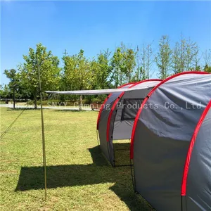 6 Person Family Tunnel Tent, 2 Room 1 Hall Tunnel Tent, Camping Tent,Party Tent thumbnail-2