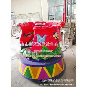 Zhongshan Amusement China Equipment Rotating Coffee Cup Mini Revolving 4 Seat Rose Cup Hot Sale Game Machine, Kiddie thumbnail-4
