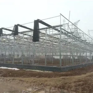 Commercial Glass Greenhouse With Clear PC Sheet Roof thumbnail-4