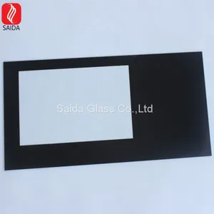 Customized 12.5 Inch Black Printed Protective Glass for LCD/LED Display thumbnail-1