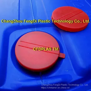 Red Plastic Drum Cap Seals DCS-001 for Polydrums thumbnail-1