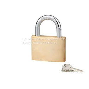 High Quality Middle Heavy Duty Brass Padlock With Brass Keys Stainless Steel Brass Lock thumbnail-1