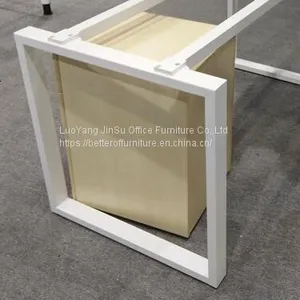Modular Wooden and Steel Employee Use Office Table Desk for Office Furniture thumbnail-2
