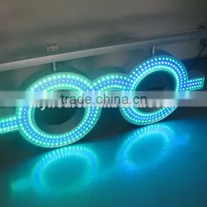 2015 New Products 142x62x10cm 80W Outdoor Glasses Sign / Led Glasses Sign thumbnail-1