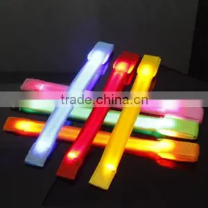 Trendy LED Flashing Wrist Band Bracelet Arm Band Belt Light Up Dance Party Glow thumbnail-5